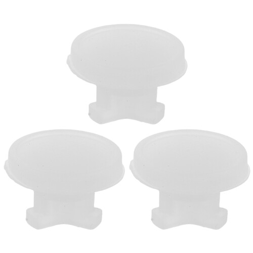 3Pièces Bouchons Silicone Blancs Pour Boîtes Repas Isolées Étanches