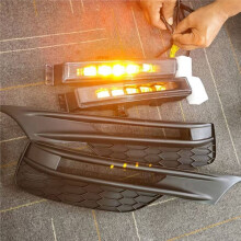 Car Front Bumper Light LED Fog Lights Assembly Three Colour DRL for Accord US Version 2016-2020