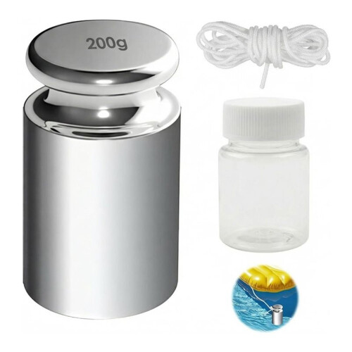 Pool Float Anchor Set, 200g Chrome-Plated Steel Weights for Stability, Includes Sealed Anti-Rust Bottle 1