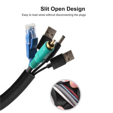 Kabelschutz, 3 M (10 Fuß) 1/2"-Kabelschutz für Katzen, Kaninchen, Hunde, Geflochtene Kabelhülle, Kabelschutzschlauch, für USB, Strom, Audio