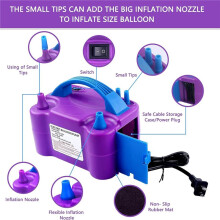 Balloon Pump Electric 600W Dual Nozzle Balloon Blower Inflator for Party Decoration and Gifts EU Plug