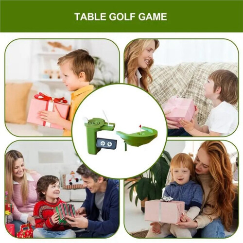 Game 3D Printed  Game Desktop  Set with Realistic Course Table Toy for Workplace Golfers Enthusiasts
