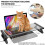 Monitor Stand Computer Riser with 1xUSB Input Port 3xUSB 2.0 Output  for Monitors and Desktop Organizer 4