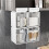 Bathroom Pull-Out Storage Box for Cotton Swabs & Pads Organizer Under Mirror Cabinet Storage Box Hook-Style 3