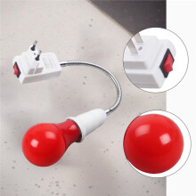 0,5 W Mörkrumssäker LED-Lampa - E27-Sockel Röd Lampa för Film-/Diabildbehandling med Analog Fotografering i USA