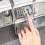 Bathroom Pull-Out Storage Box for Cotton Swabs & Pads Organizer Under Mirror Cabinet Storage Box Hook-Style 6