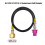 W21.8-14 External CO2 Source Tank Hose Adapter Adaptor for  Soda Water Machine Replace Quick Connect 7