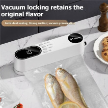 Charging Fully Automatic Vacuum Sealer Portable Food Packaging Plastic Sealing Machine for Home Dormitory W