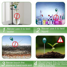 Long Probe Deep Use Soil Moisture Meter, Water Monitor Indicator Sensor, Hygrometer for Outdoor Indoor Large Pot Plants