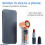 Ventilateur Portable Transparent, avec Éclairage LED, 100 Vitesses, Rechargeable par USB 3