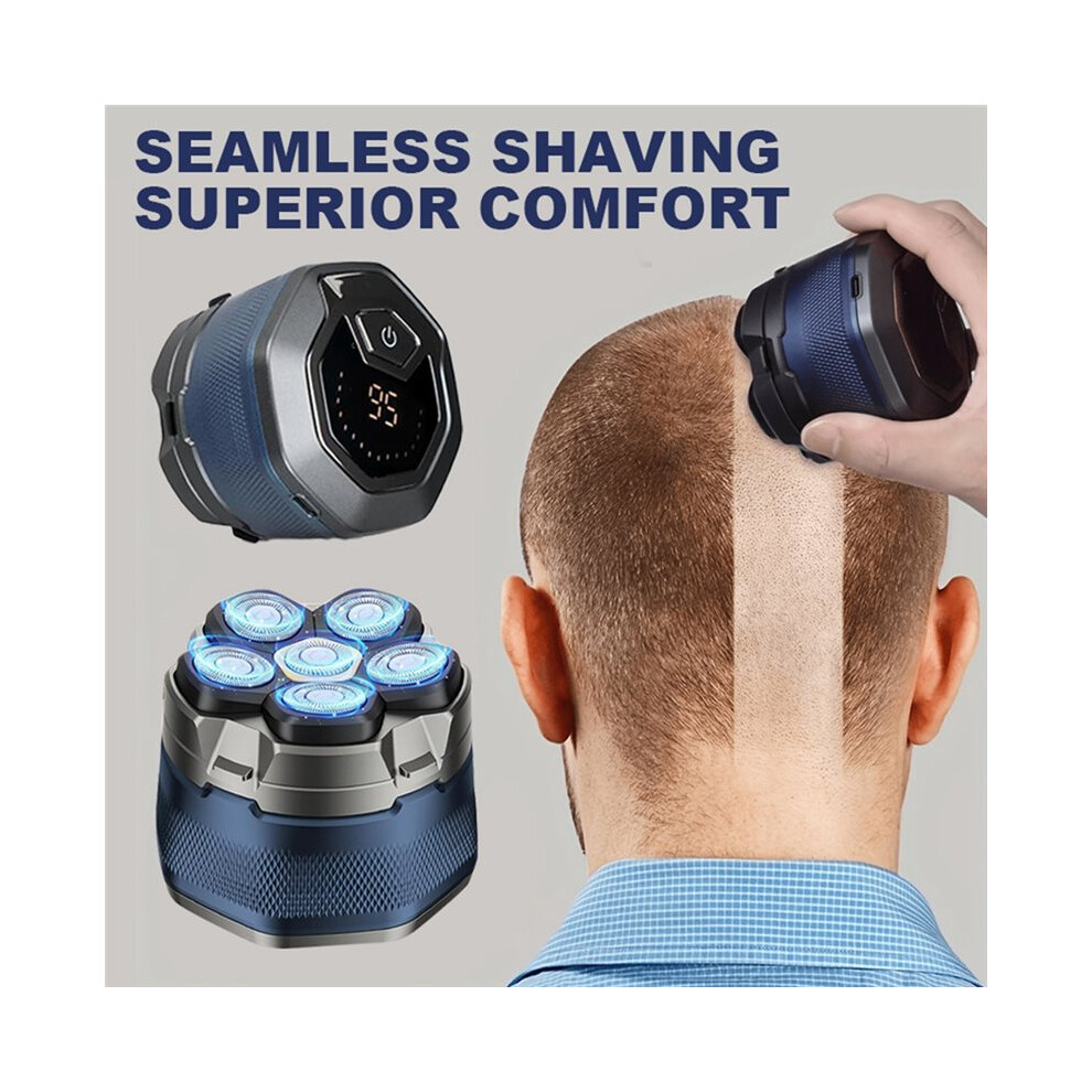 Electric  Shavers for Bald Men 6D Magnetic Shavers Hair Trimmer Rechargeable LED Display Beard Shavers