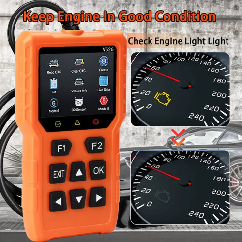 V526 Professionele OBD2-Scanner voor Het Uitlezen van Diagnosecodes van Automotorsystemen