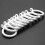 20X White 25Mm Inner Plastic Curtain Rings 7