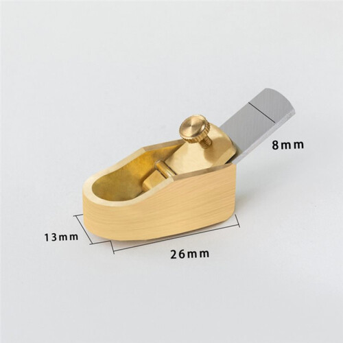 Brass Violin Bridge Fitting Tool Finger Planer for Woodworking Luthier   Chamfer 8mm 1