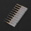2025 10pcs Titanium Coated 0.8mm3.17mm End Mill Engraving Bits Rotary Cutter 1/8'' Shank 3