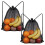 2pcs Mesh Beach Bag Mesh Bag Drawstring 60x45 cm Gym Bag Mesh Backpacks with Drawstring Mesh  Bag Gym Backpack Beach 3