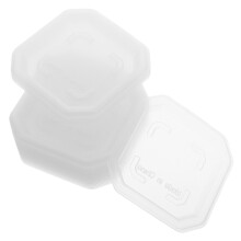 20Pièces Coupelles Carrées Transparentes Polyvalentes Pour Jardinières