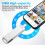 Chiavetta USB da 2 TB, USB 3.0 e Tipo C per computer, portatile e Android, per foto, video, musica e file, colore nero 3