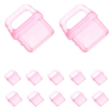 40St Universele Roze Type-C Stofplug PVC Voor Telefoon Laadpoort