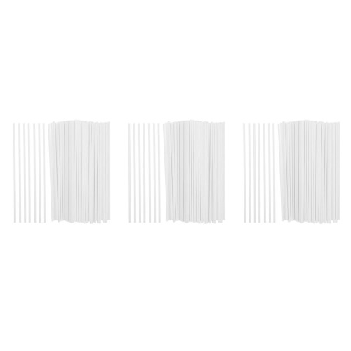 300Pièces Bâtons Papier Blancs Candy Sticks Résistants Gâteau
