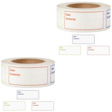 2Rouleaux De Stickers Adhésifs Pratiques Pour Bouteilles Multicolores