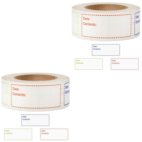 2Rouleaux De Stickers Adhésifs Pratiques Pour Bouteilles Multicolores