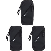3Pièces Brassard Téléphone Noir Confortable Pour Exercices
