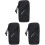 3Pièces Brassard Téléphone Noir Confortable Pour Exercices 1