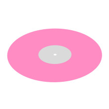 Fluorescerende antistatische acryl platenspelermatten voor-Roze