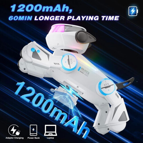 Interactive Bluetooth Robot Dog Toy with Multicolor LED Lights, Programmable STEM Learning Toy for Children 3+ Years 2