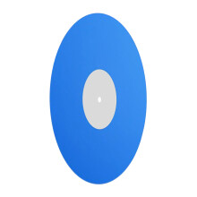 Verbetert de grip van draaitafelmatten voor 12 inch-Blauw