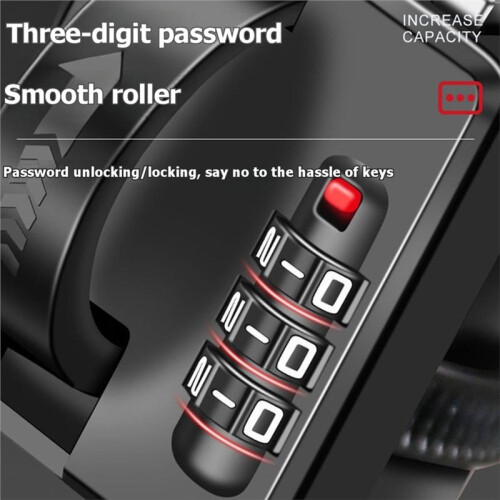 Motorcycle Lock Bicycle Cable Tie Waterproof Password Lock Hook Bikes Scooters Accessory 1