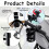 Set of 2 Stroller Cup Holders,Includes 2 Hooks,Universal, Adjustable, 360-Degree Rotation,for Strollers, and Wheelchairs 3