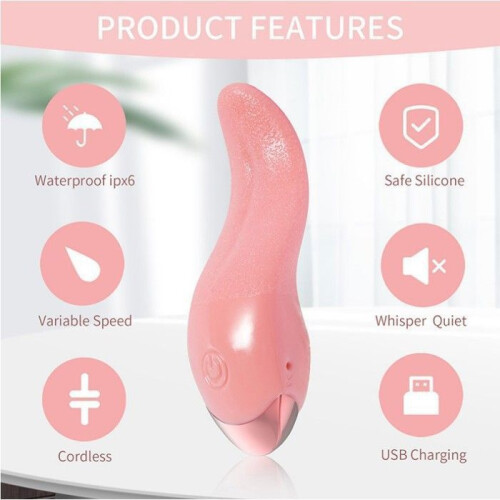 Vibrating Egg for Women with Simulated Tongue, G-Spot Stimulation and Heated Function for Multi-Functional Pleasure 1