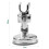 Shower Head Holder with 360 Suction Cup, Adjustable Chrome Silver Wall Mount for Bathroom Use 3