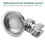 Shower Head Holder with 360 Suction Cup, Adjustable Chrome Silver Wall Mount for Bathroom Use 4