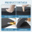 Polyethylene Foam Sheets, 4P 16 X 12 X 1 Inch Cuttable Tool Box Case Inserts, Black Cushion Packing Pads for Toolbox 3