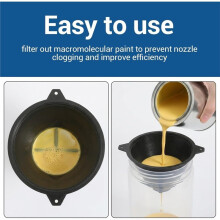 100 Stück Farbfilter (Großpackung), 100 mm Kunststoff-Farbsieb mit Feinem Nylongewebe, Wiederverwendbarer Industrie-Nylonfilter für Öl