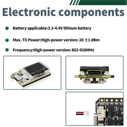 Heltec Meshcore Meshtastic V4.3 GPS SX1262 0.96inch OLED Solar Powered Dev-Board Mesh Network WiFi LoRa BLE 28dBm A 2