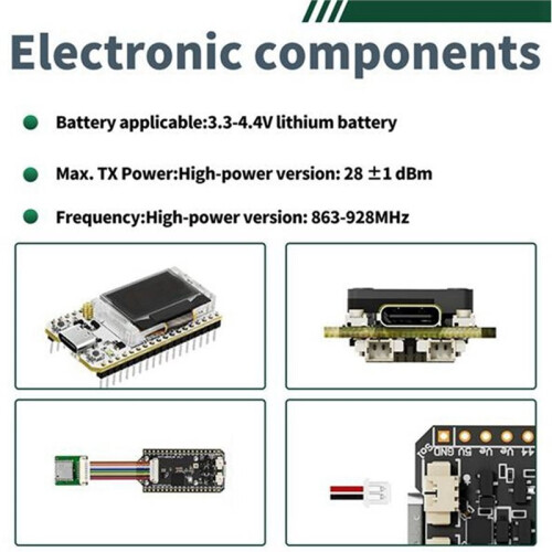 Heltec Meshcore Meshtastic V4.3 GPS SX1262 0.96inch OLED Solar Powered Dev-Board Mesh Network WiFi LoRa BLE 28dBm B 2
