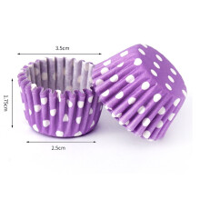 Polka Dot Pattern  Cake Paper Liners, 2.5cm Muffin Cup Base Paper Pads, Perfect for Cream Cakes, Cupcakes, Pastries