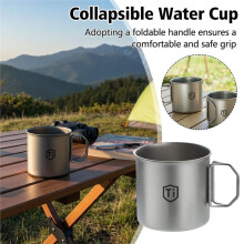 Vaso Purificador de Agua de Titanio, Taza Antibacteriana Antimoho con Tapa, para Cerveza, Café y Bebidas Frías en Casa o Al Aire Libre.