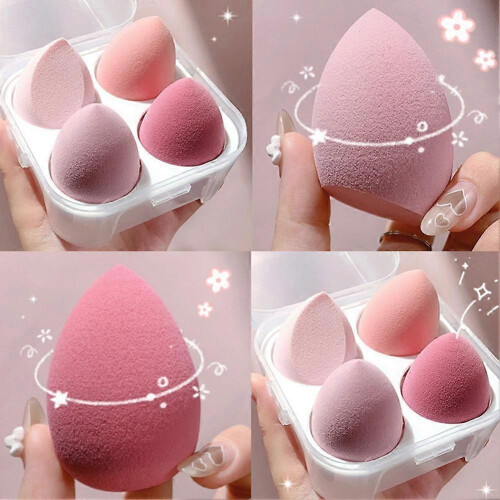 4-Pack Hydrophilic Polyurethane Beauty Sponges for Foundation and Concealer Application, Lightweight and Soft for Easy Makeup Blending 2