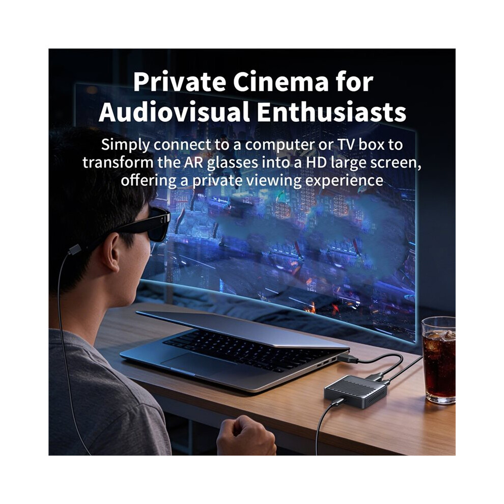 Compatible To Usb Ar Glasses Converter For Ps5 Switch2 To Xreal Usb-C Screen Game To Ar Glasses Adapter 4712988087961