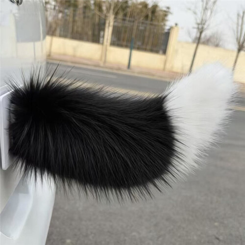 Fluffy Remote Control Electric Bicycle Tail Realistic Versatile Car Wagging Moving Tail Self-Adhesive Rechargeable 2