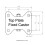 Parnells 200mm stainless steel fixed castor with grey electrically conductive thermoplast 3