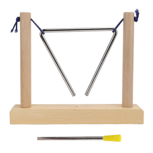 2025 Hand Percussion Triangle Musical Instrument with Pine Frame for Performance Playing 2