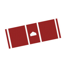 High Quality Baseball Training Mat highlighting Direction-Red