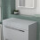 NES Home Nes Home 800mm Grey Moisture Resistant Vanity Cabinet Worktop 3