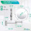 LED Makeup Mirror, 10X Magnification, Round Wall Mounted Shaving Mirror for Bathroom Use, Adjustable Brightness, Space Saving Design 3